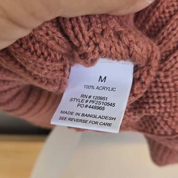 Pink Rose Womens Sweater Sz M Medium Knit Stretch Comfort Sleeveless Warm NWT - Picture 6 of 8